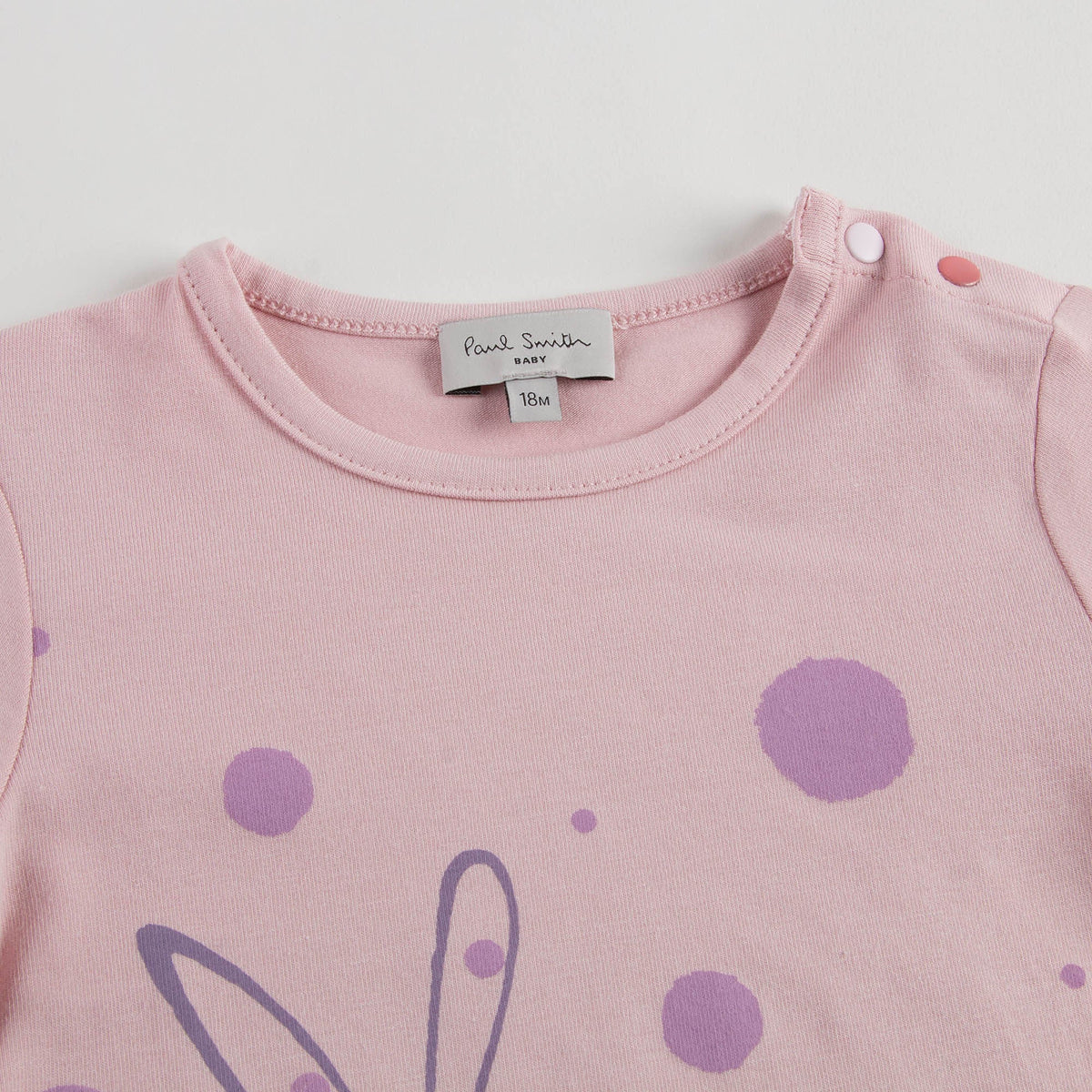 Baby Girls Pink Fancy Printed Trims T-Shirt