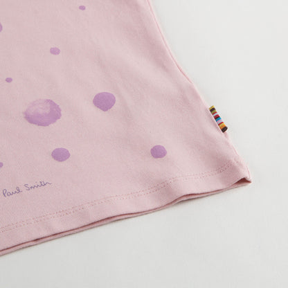 Baby Girls Pink Fancy Printed Trims T-Shirt
