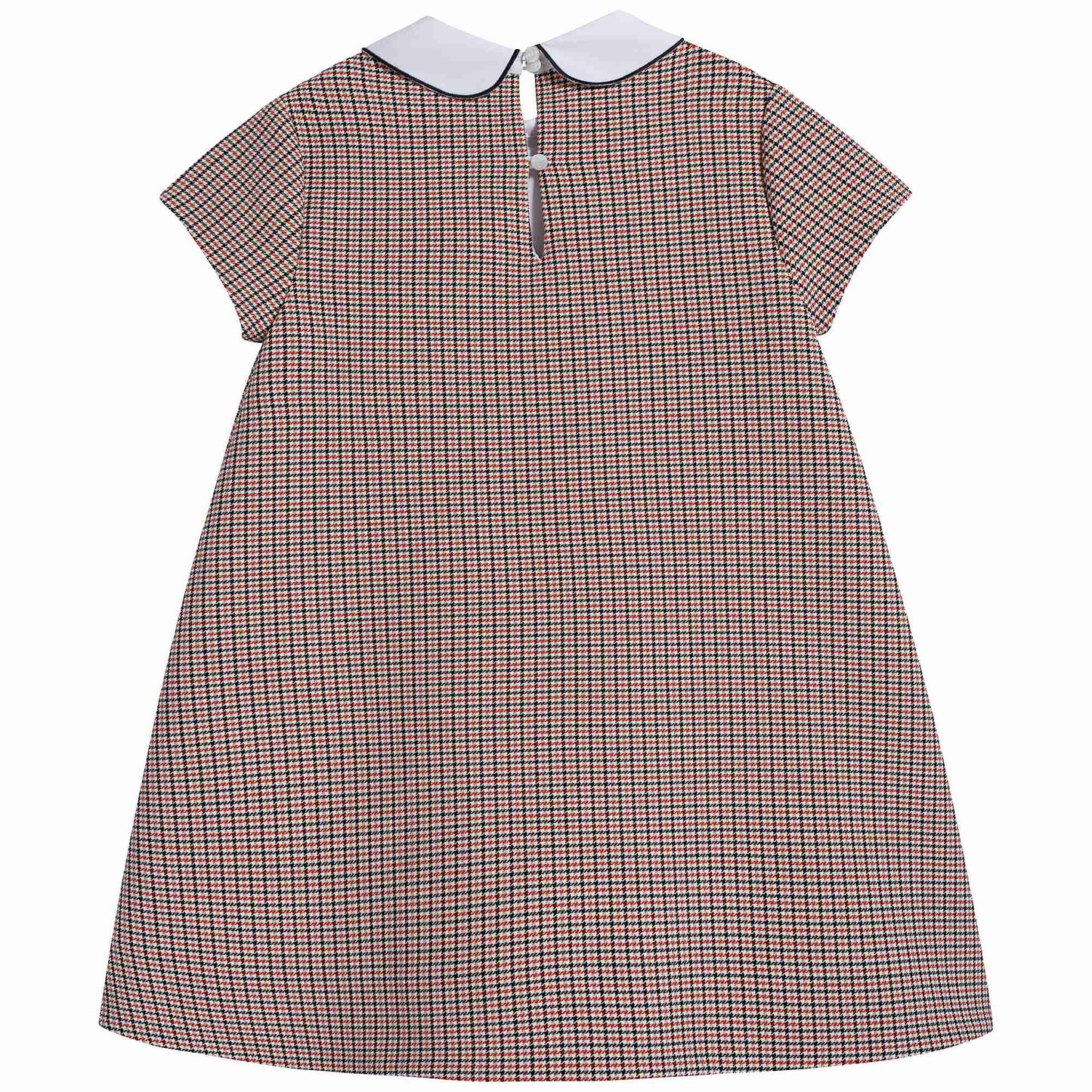 Girls Rose Check Dress