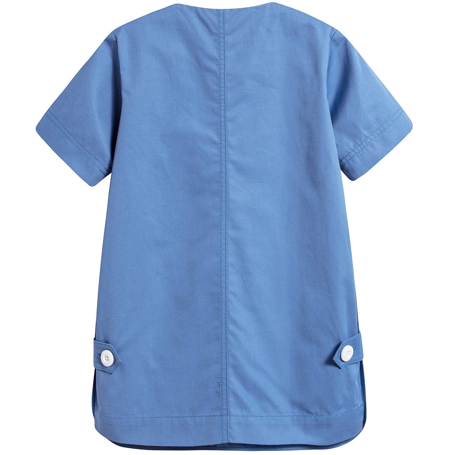 Girls Bright Cobalt Cotton Dress
