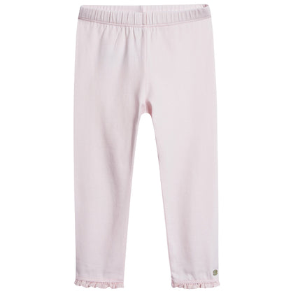 Baby Girls Pale Pink  Cotton Leggings