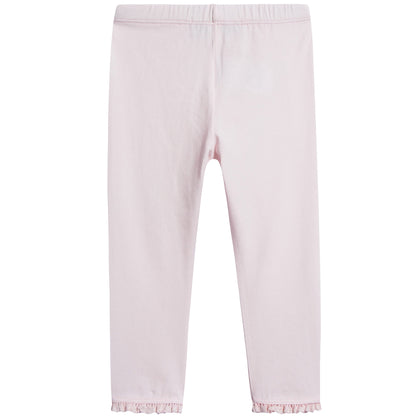 Baby Girls Pale Pink  Cotton Leggings