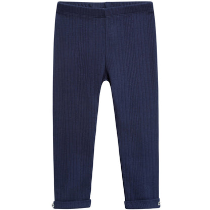 Baby Girls Marine Cotton Leggings