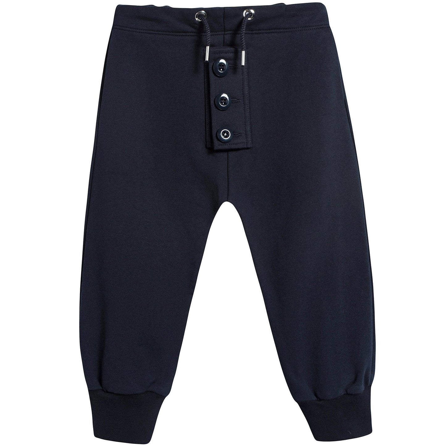 Girls Navy Blue Cotton Trousers
