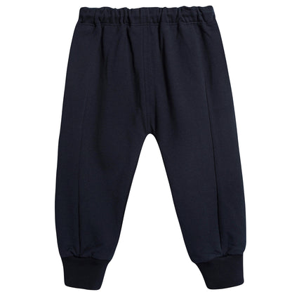 Girls Navy Blue Cotton Trousers