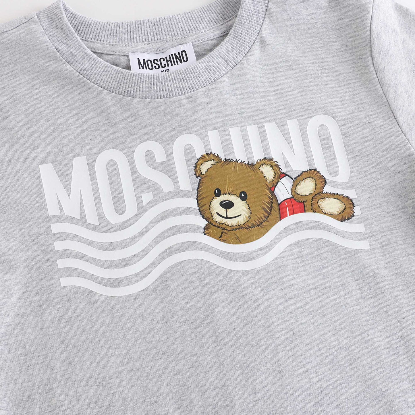 儿童灰色Logo棉T恤