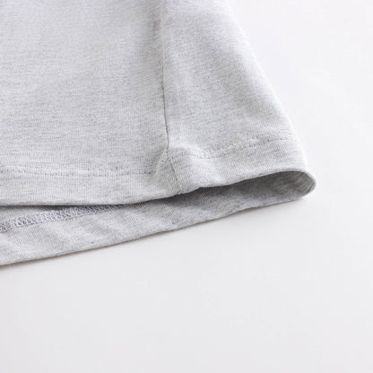 儿童灰色Logo棉T恤