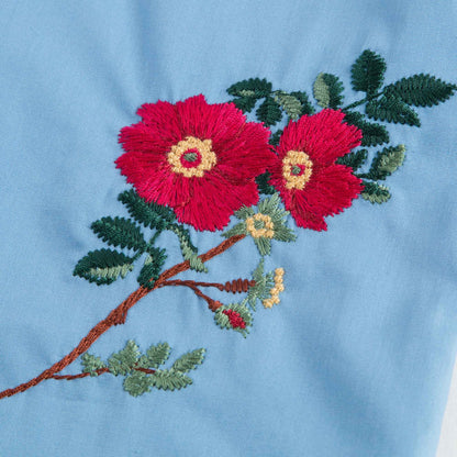 Baby Girls Blue Embroidered Dress