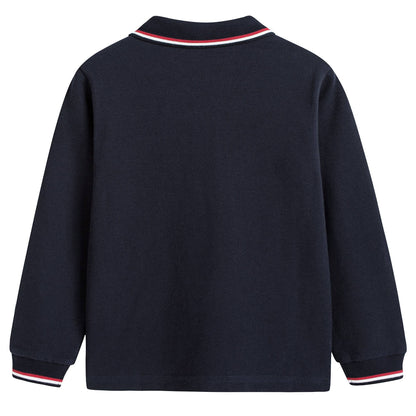 Boys Navy Blue Polo Shirt