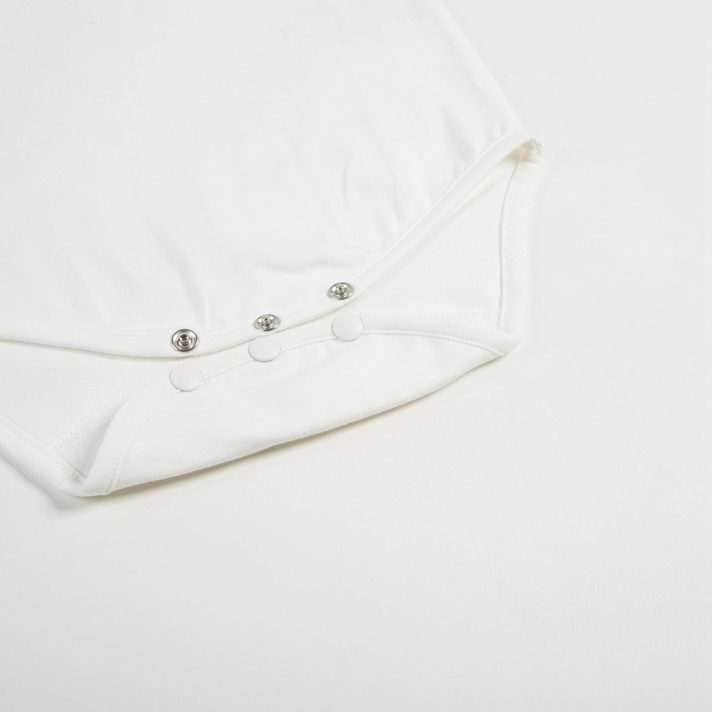 Baby Girls Nacre With "Argent TC" Cotton Babysuit