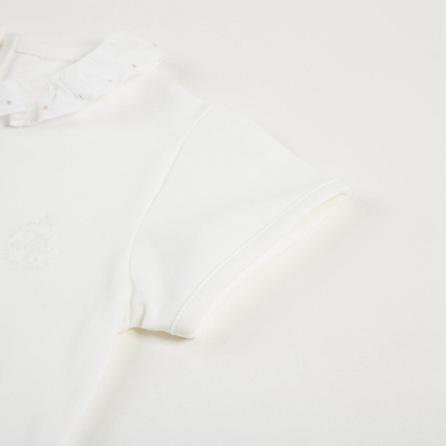 Baby Girls Nacre Cotton Babysuit
