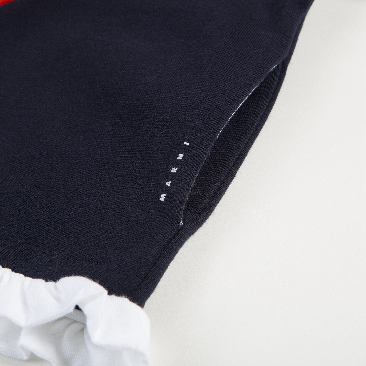 Girls Navy Blue Striped Cotton Cardigan