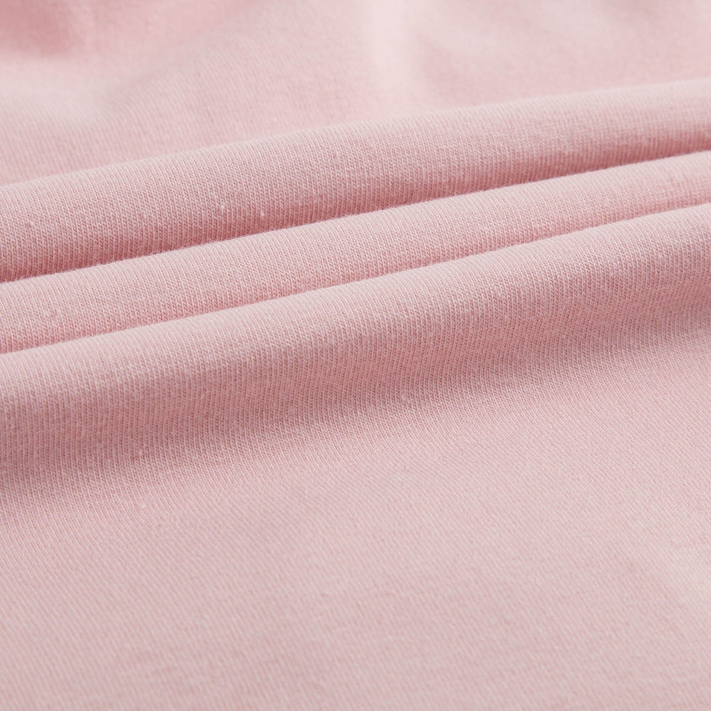 Girls Powder Pink Tops &  Bottoms 2 Pieces Pyjama