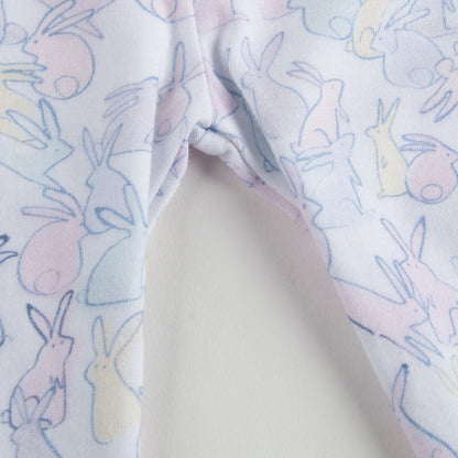 Girls Powder Pink Tops &  Bottoms 2 Pieces Pyjama