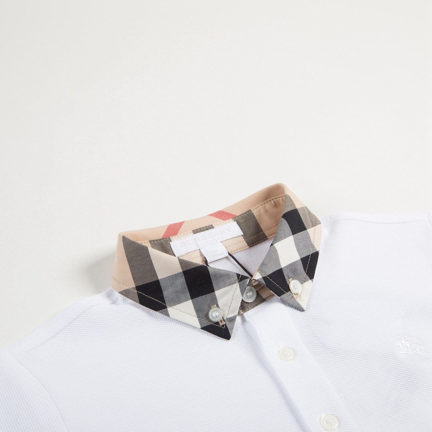 Boys White Cotton Polo Shirts