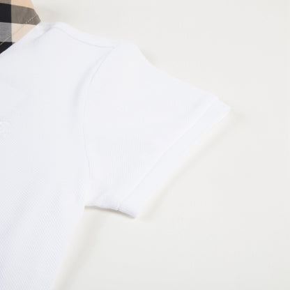 Boys White Cotton Polo Shirts