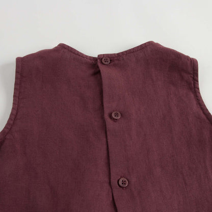 Girls Wine red Rompers