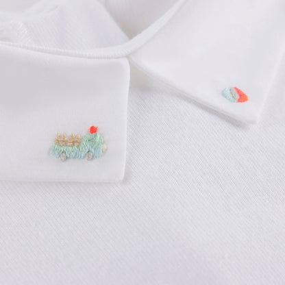 婴儿白色棉连体衣