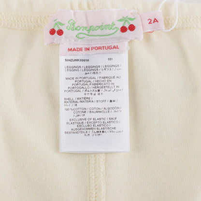 婴儿浅黄色棉打底裤