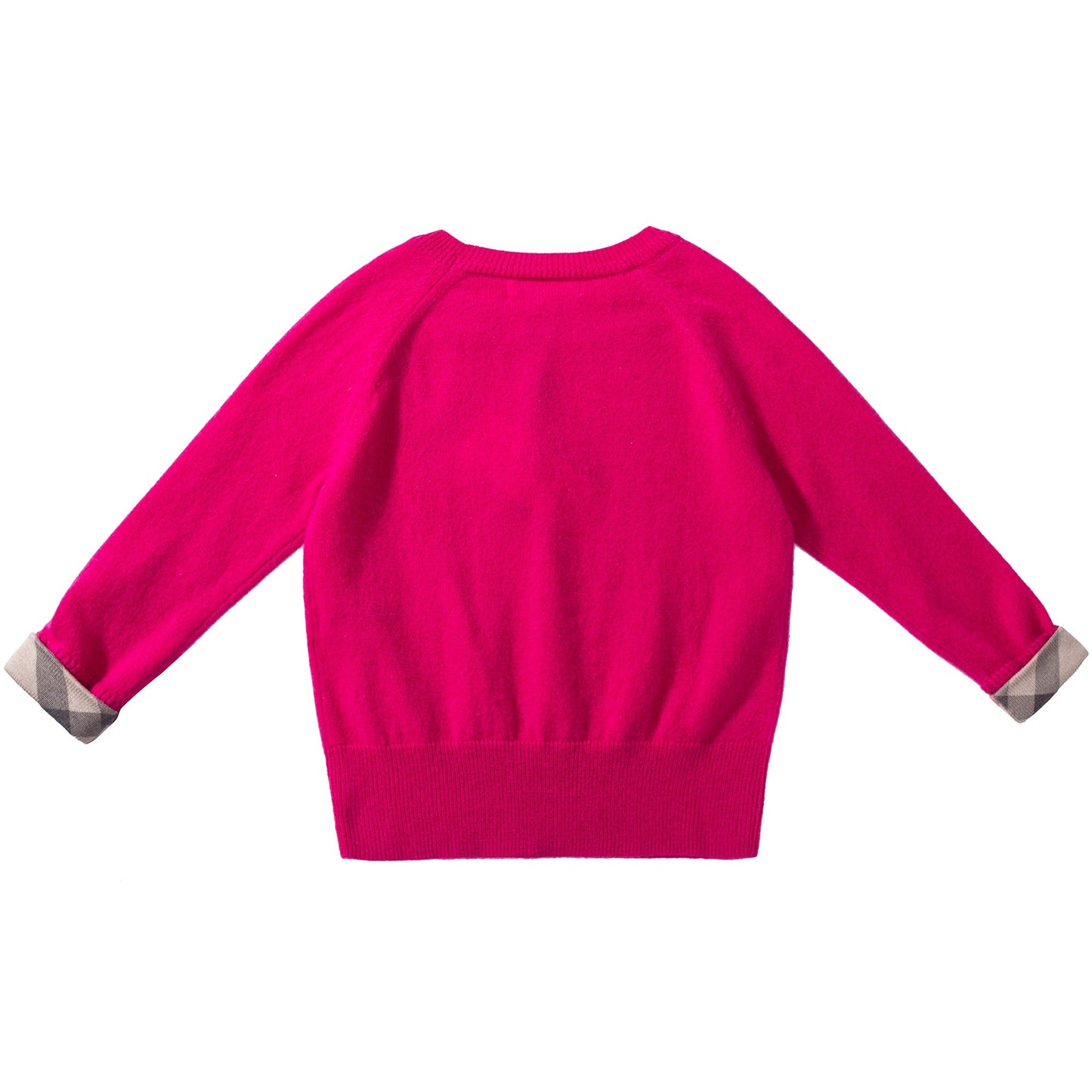 Girls  Bright  Crimson Pink  Cashmere   Sweater