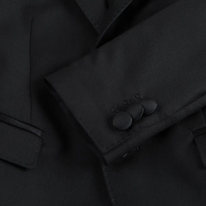 Boys Black Wool & Silk Suits