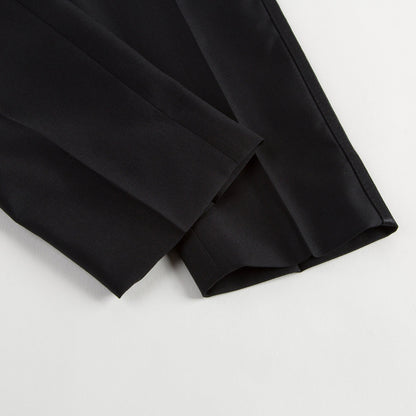 Boys Black Wool & Silk Suits