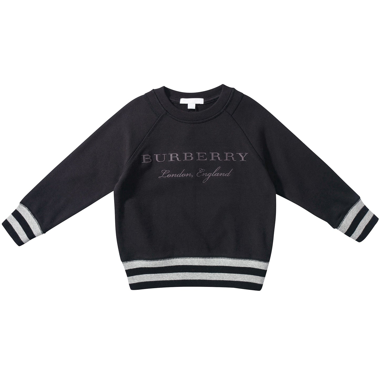 Baby &  Girls  Black  Cotton   Swerteshirt