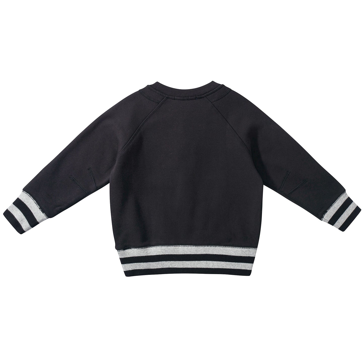 Baby &  Girls  Black  Cotton   Swerteshirt