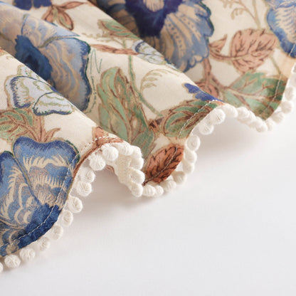 女童彩色花朵棉连衣裙