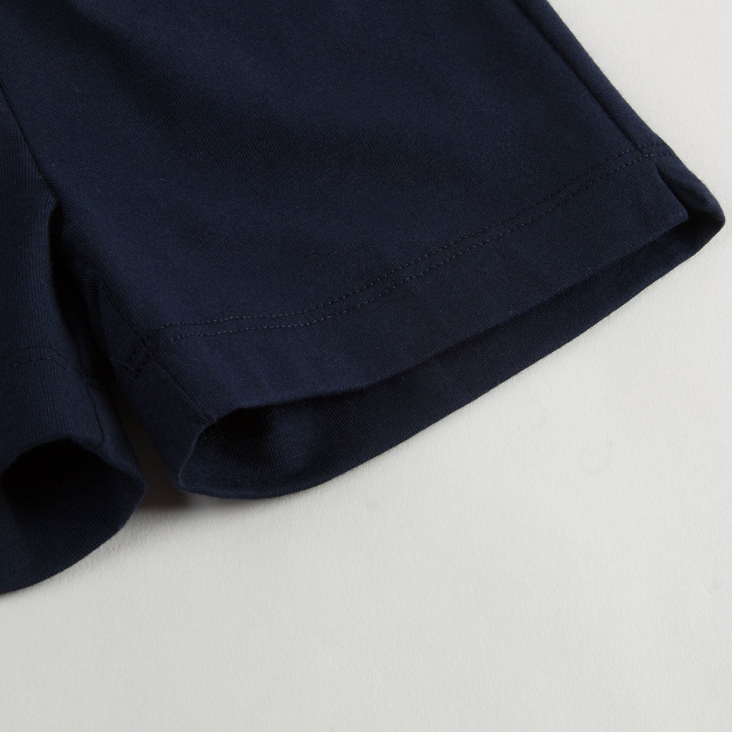 Baby Boys White T-Shirt And Dark Blue Shorts