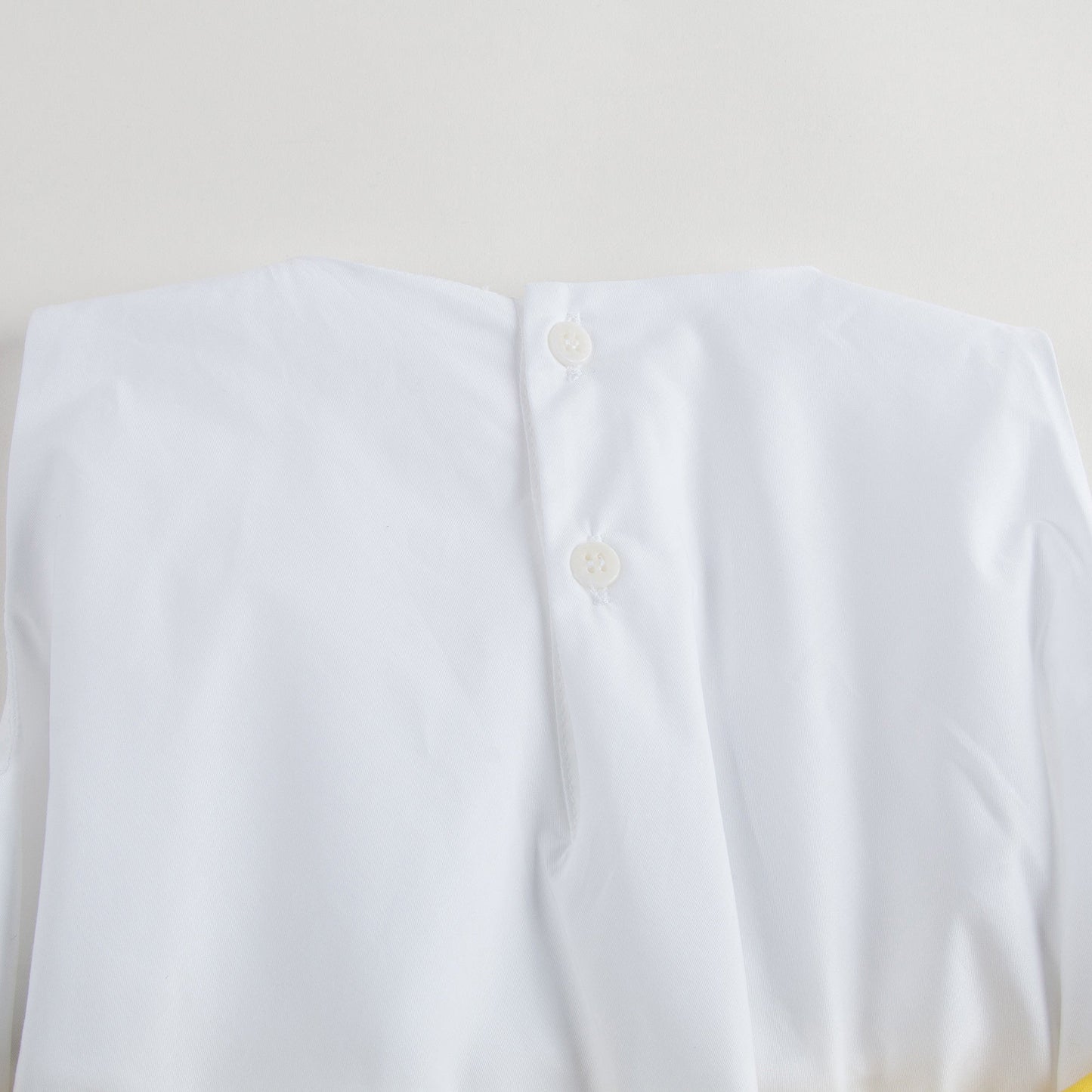 Girls White Dress With Black Bow