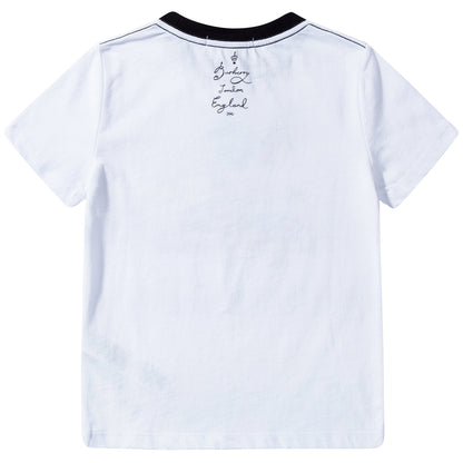 Baby  &  Girls  White  Cotton   T-shirt