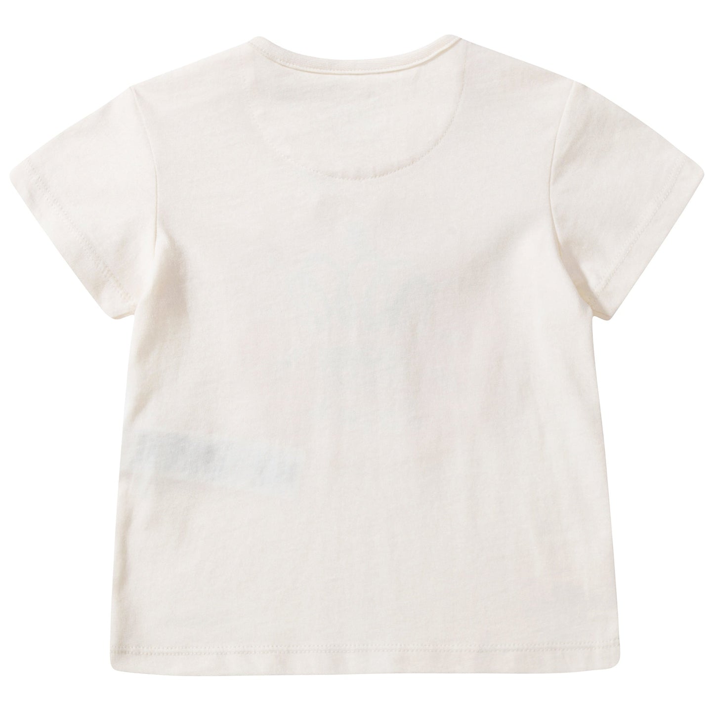 Baby  Girls  Natural  White  Cotton   T-shirt