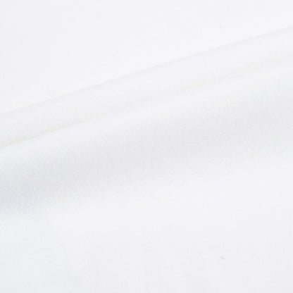 Boys  White  Cotton  Striped  Sleeves T-shirt