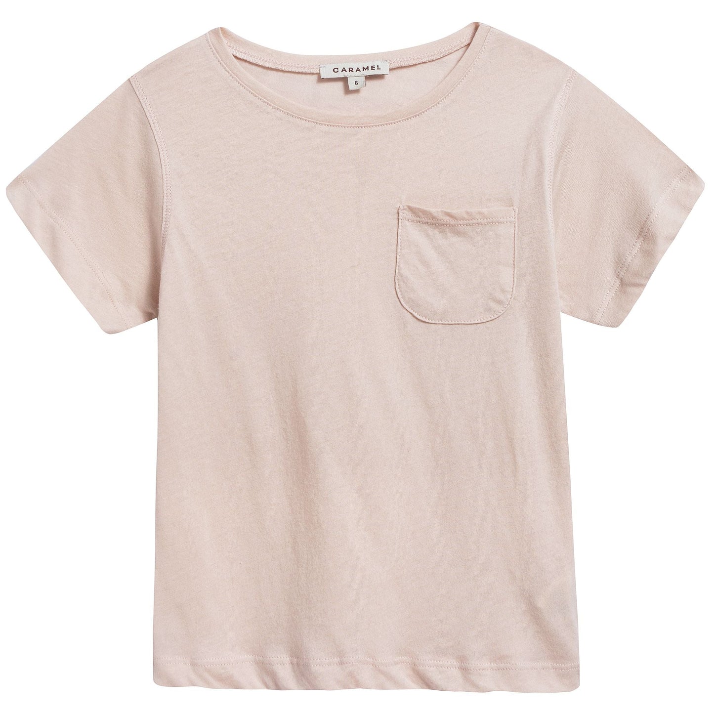 Girls Blush Pink Cotton Jersey T-shirt