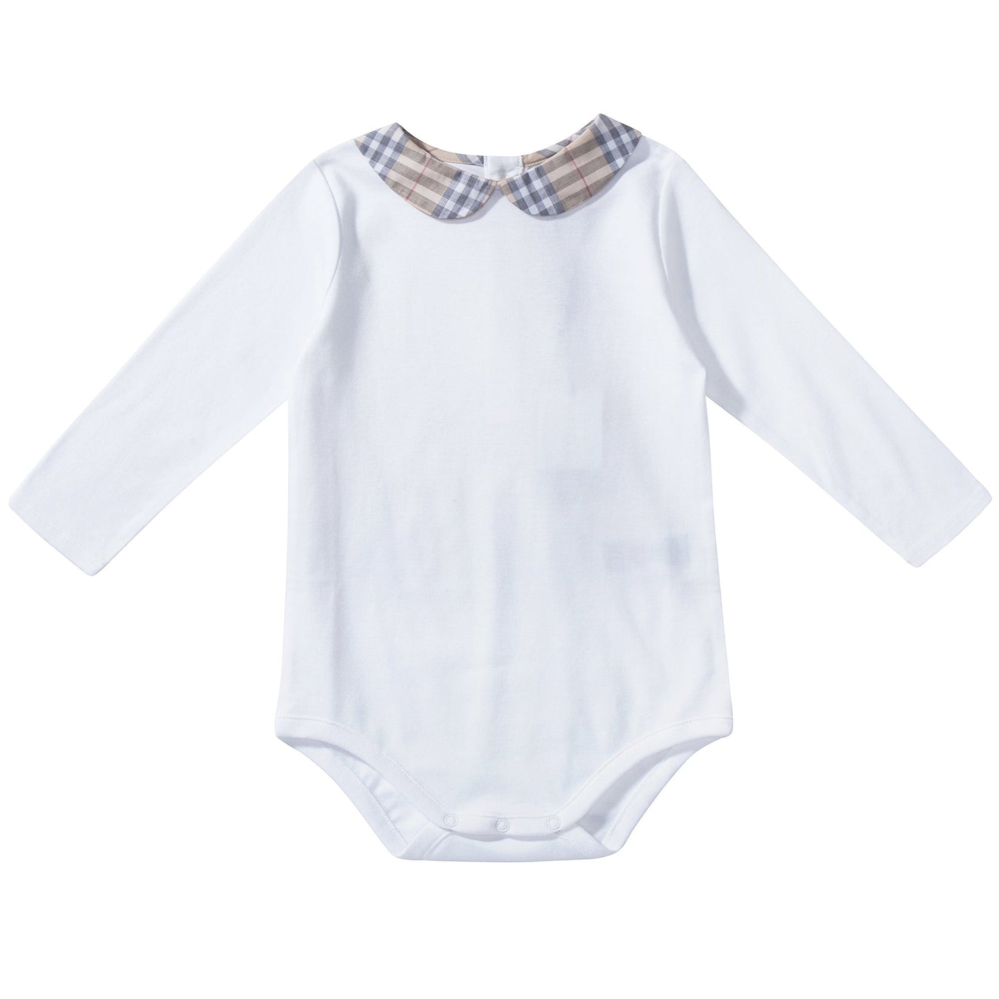 Baby  White   Cotton  Babysuit