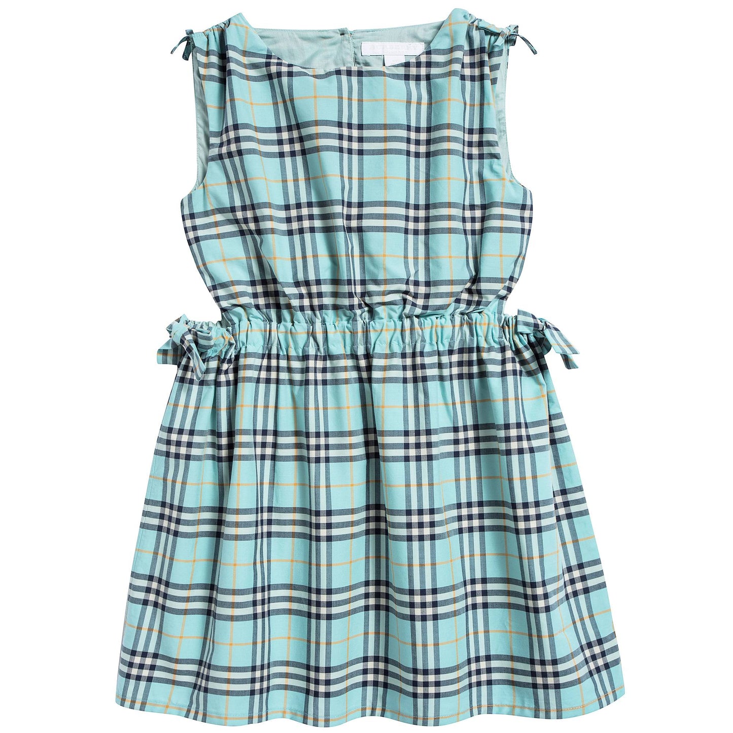 Girls Bright Aqua Cotton Dress