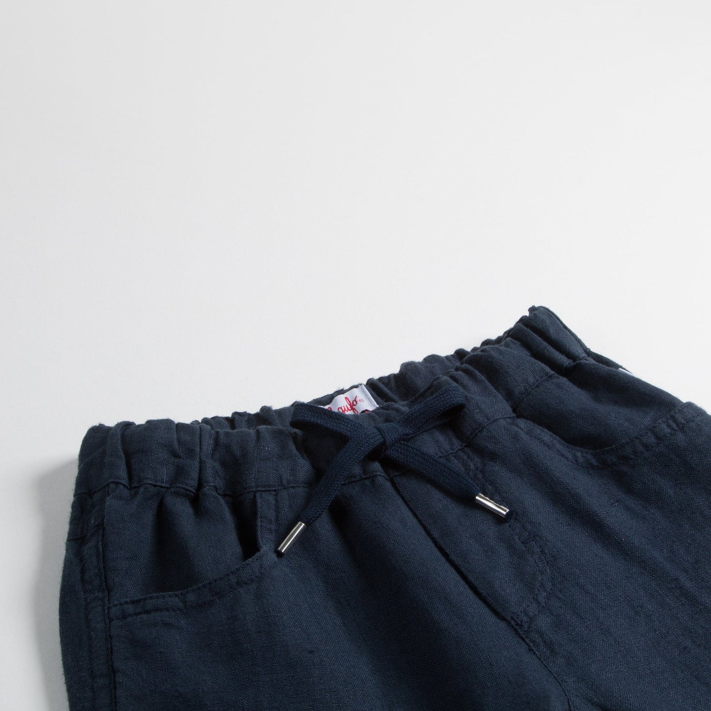 Boys Dark Blue Lien Trousers
