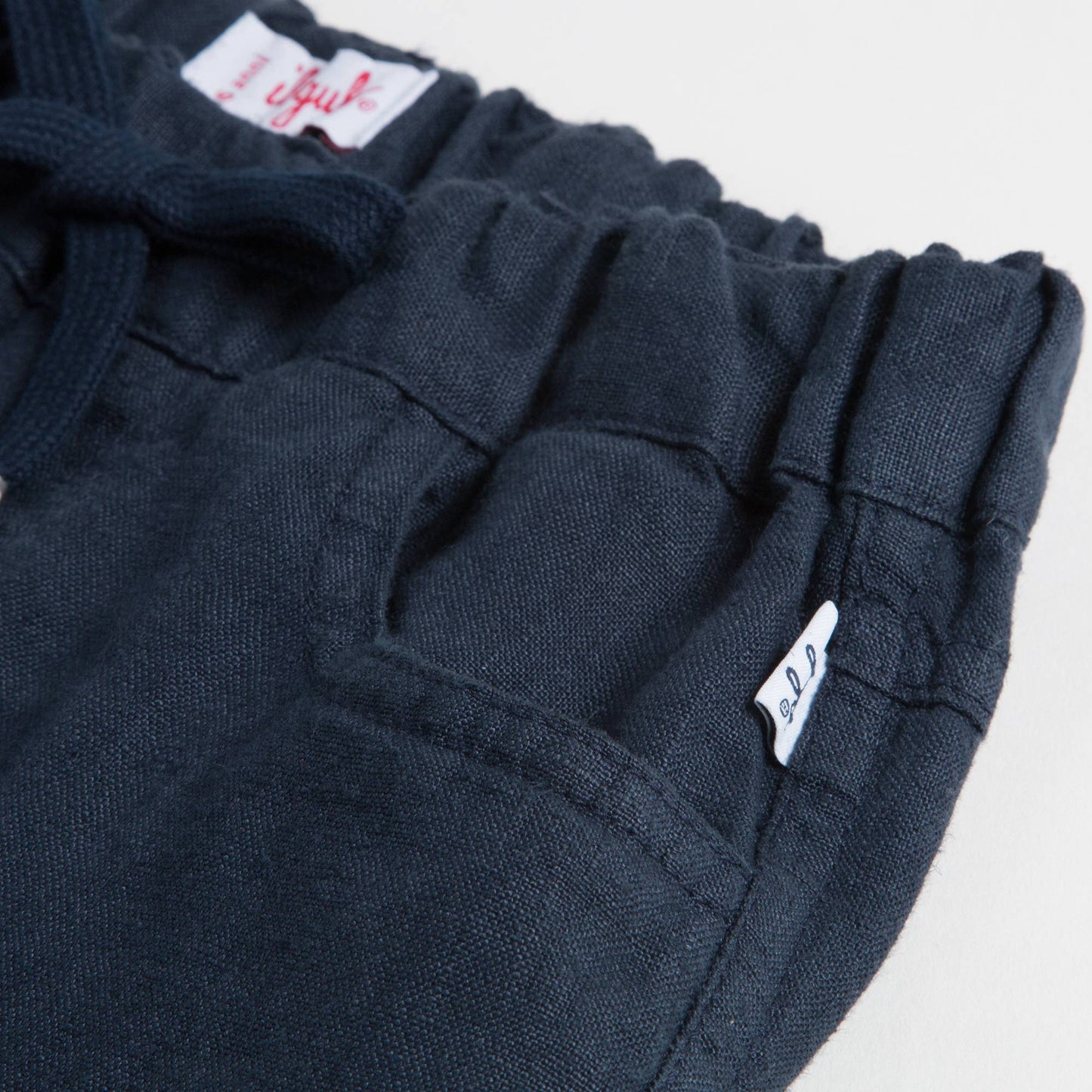 Boys Dark Blue Lien Trousers