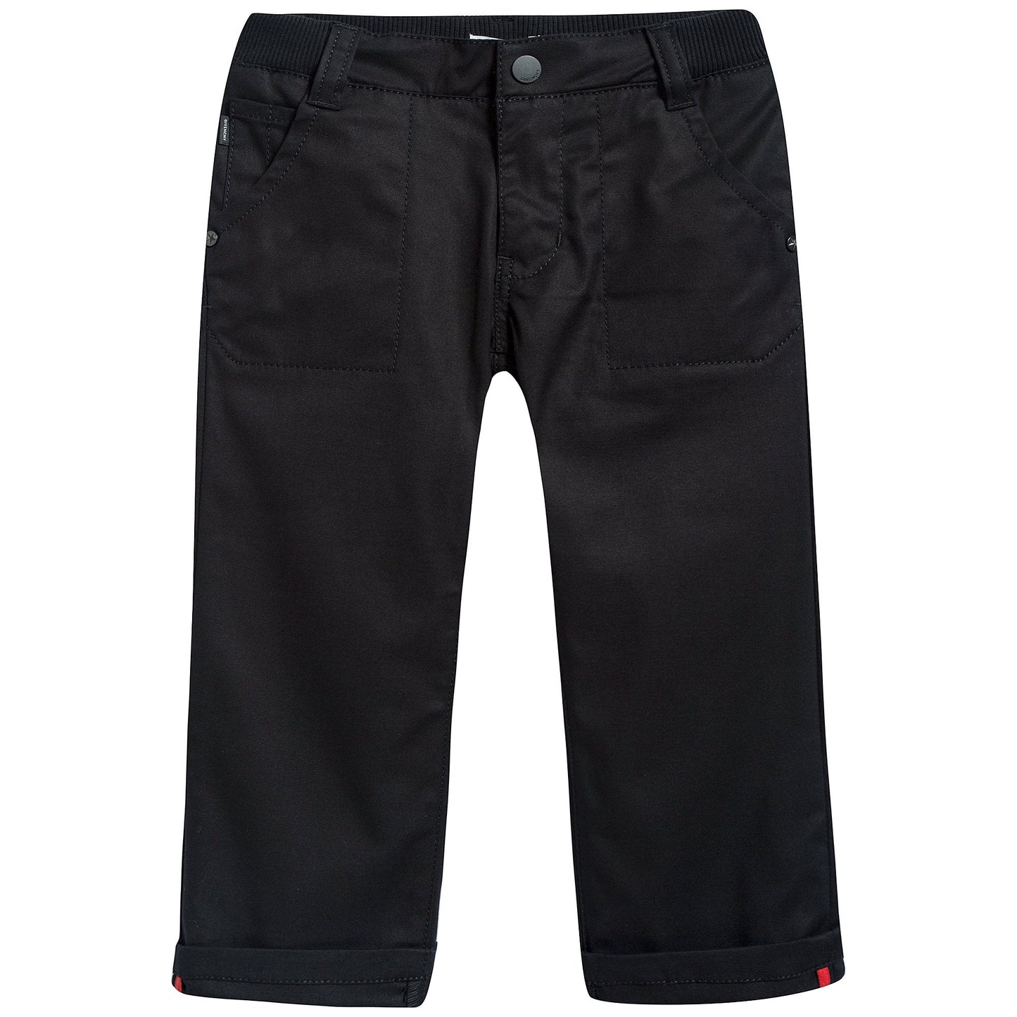 Baby Boys Black Cotton Trousers