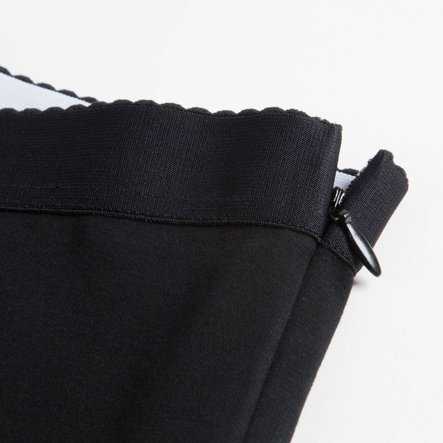 Girls Black Cotton Trousers