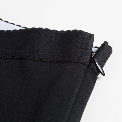 Girls Black Cotton Trousers