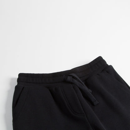 Boys & Girls Black Cotton Trousers