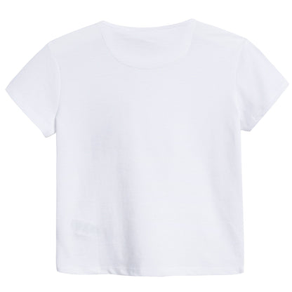 Baby Boys White Cotton T-shirt