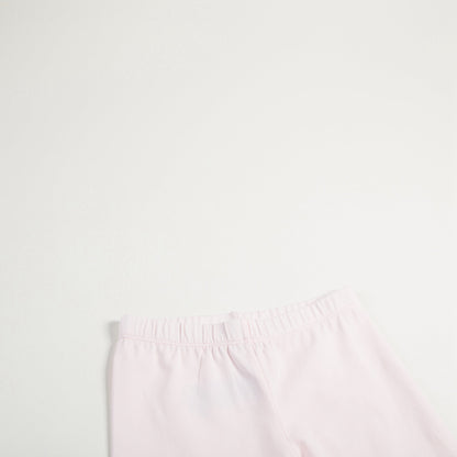 Baby Girls Pale Pink  Cotton Leggings
