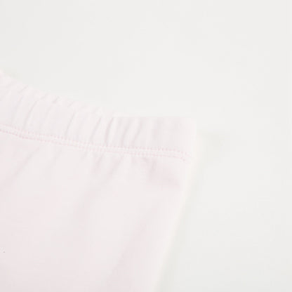 Baby Girls Pale Pink  Cotton Leggings