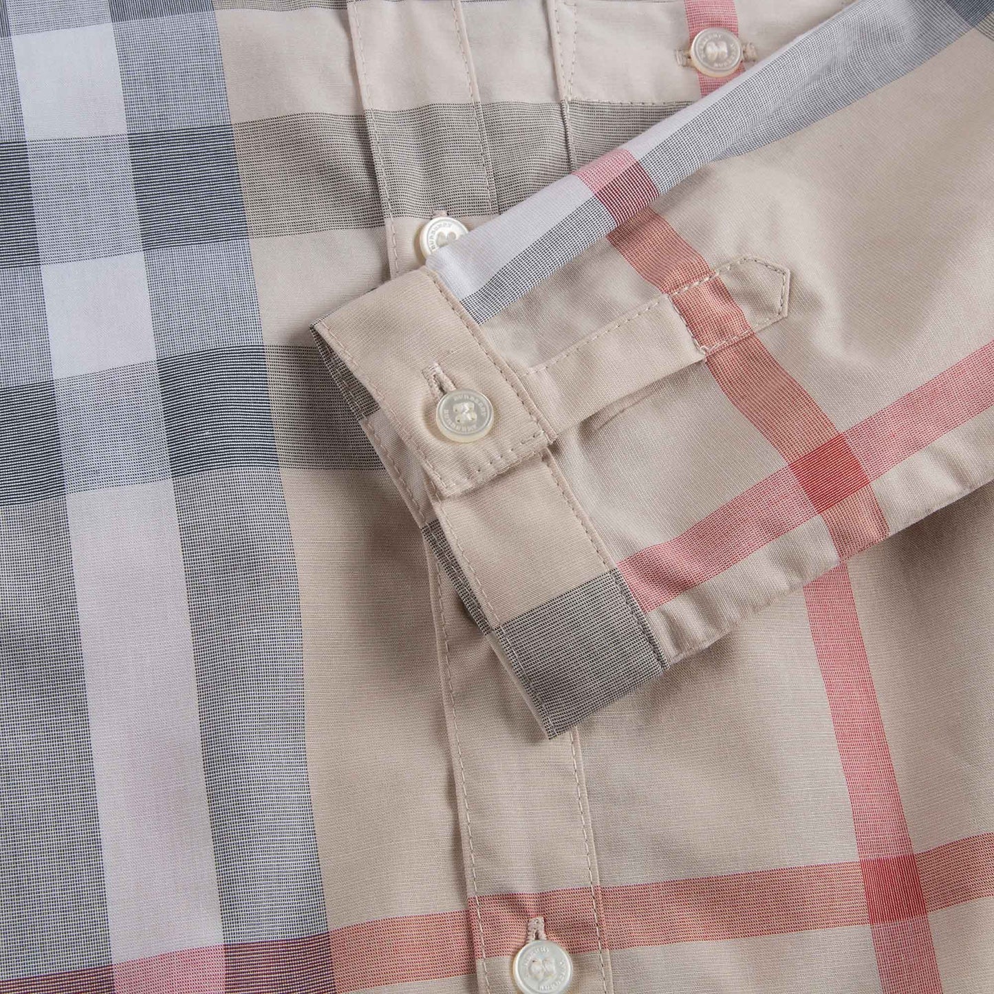 Baby Boys Beige Check Shirt