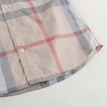 Baby Boys Beige Check Shirt