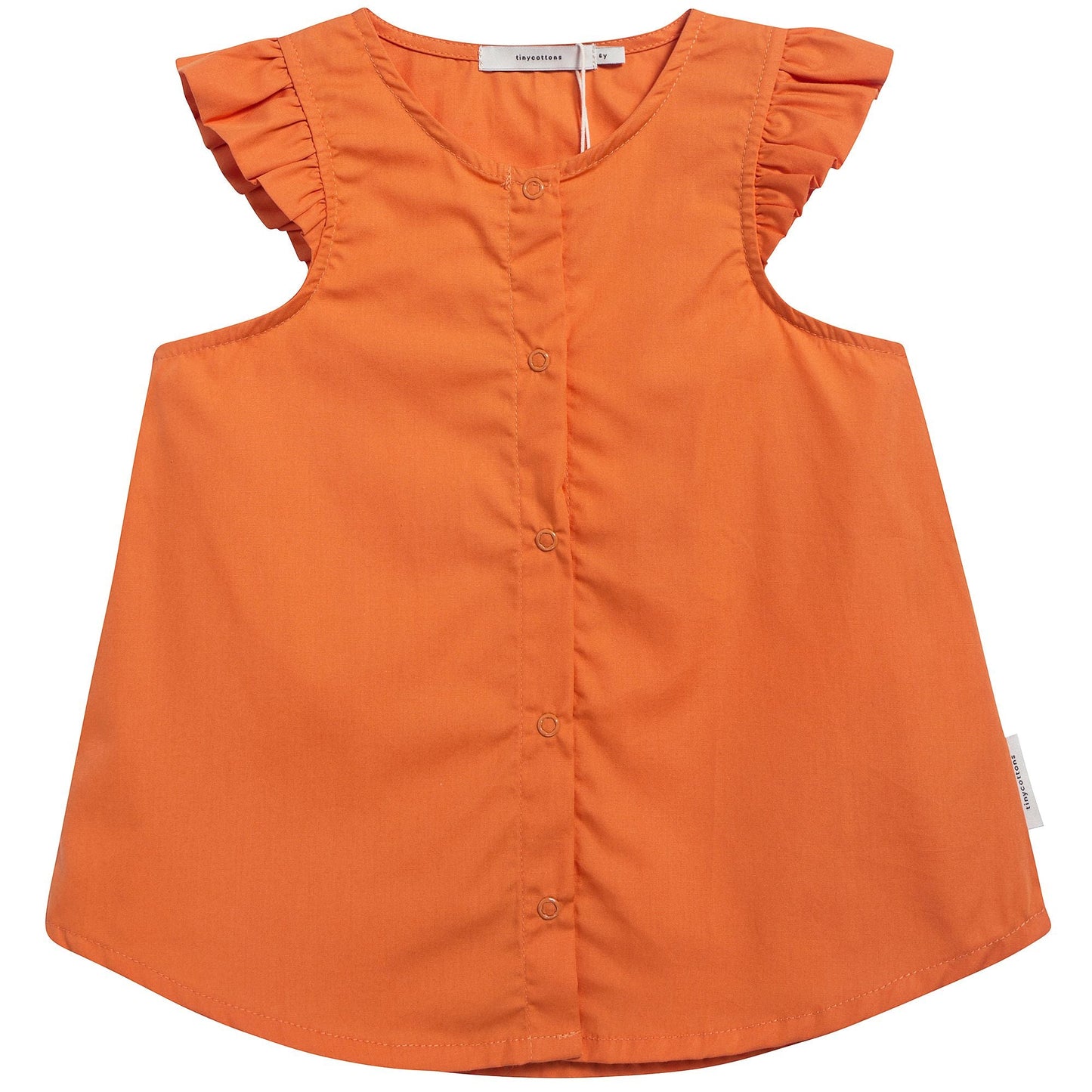 Girls Brick Cotton Solid Tank Blouse