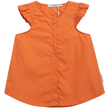 Girls Brick Cotton Solid Tank Blouse